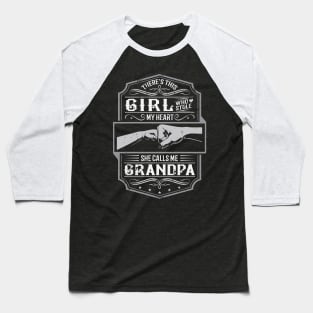 This Girl Stole My Heart She Calls Me Grandpa Baseball T-Shirt